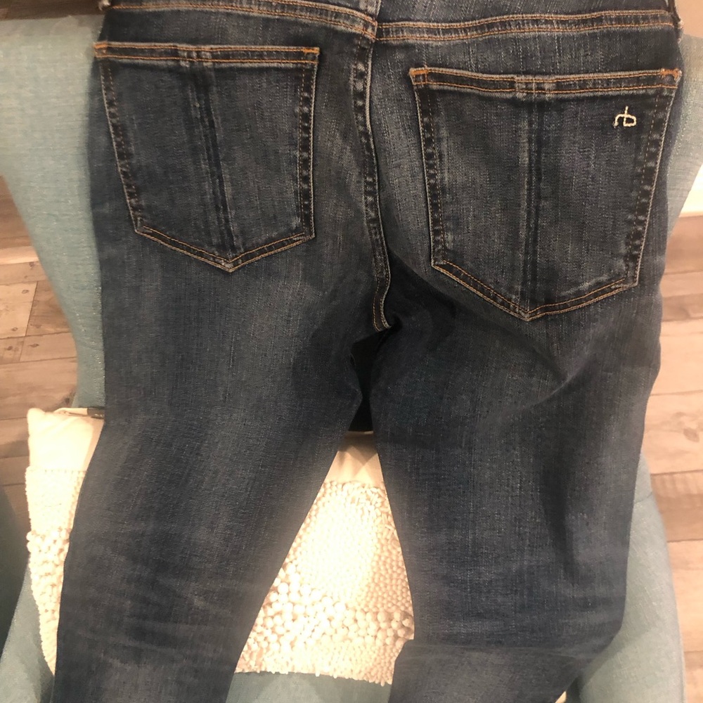 Rag and bone care mid-rise skinny jeans